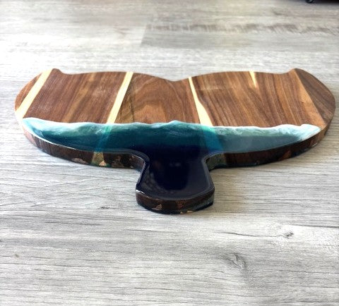 Whale Tale, Cutting/Charcuterie Board, Acacia Wood