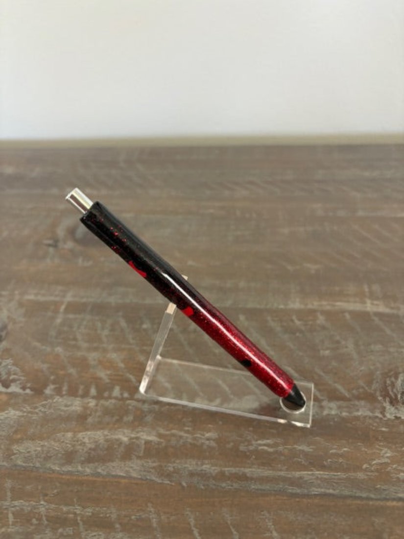 Bulldog Theme, Gel Ink Writing Pen, Black and Red