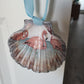 Flamingos On Clam Shell Ornament, Door Hanger, Bottle Decor, Vase Decor