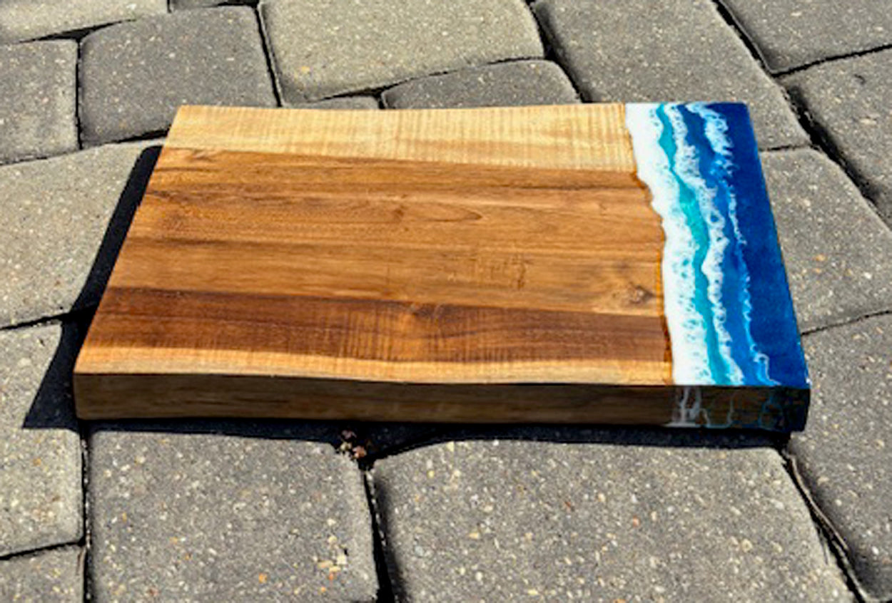 Foamy Ocean Charcuterie/Cutting Board, Heavy
