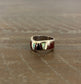 Inlay Ring, Unisex, Earth Tones, Size 8.5