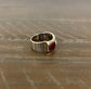 Inlay Ring, Unisex, Earth Tones, Size 8.5