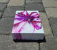 Magenta and Purple Bloom, Acrylic Art on Canvas, 5 x 7