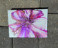 Magenta and Purple Bloom, Acrylic Art on Canvas, 5 x 7