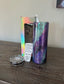 20 Oz. Stainless Steel Drinking Tumbler, Purple and Opal Glitters