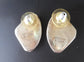 Pink Mussel Shell and Mother of Pearl Stud Earrings, Native American