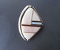 Pink Mussel Shell and Mother of Pearl Stud Earrings, Native American