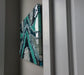 Double Geode Resin and Crystal Art, 2 Canvas Piece, Teals, Green, Turquoise