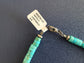 Kingman Turquoise Graduated Bead Necklace, Sterling Beads