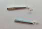 Long Kingman Turquoise Inlay Earrings, Dangle, Sterling