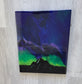 Wall Art, Northern Lights, Acrylic Painting With Resin