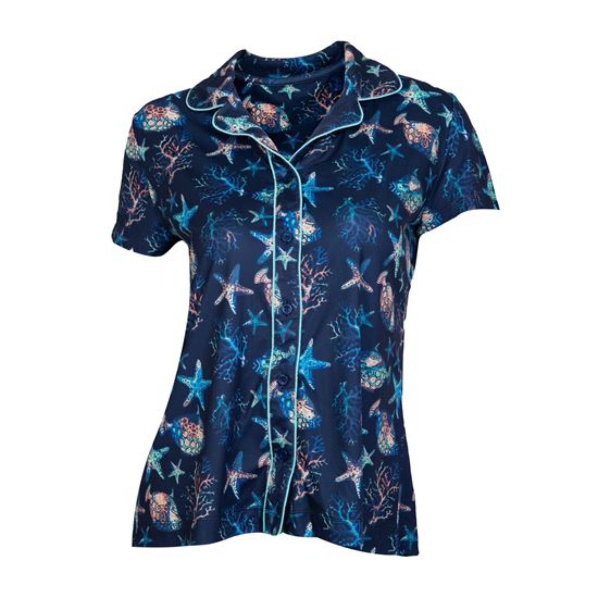 Amanda Blu-P'Jama Rama Super Soft easy care fabric. SLEEPWEAR WITH FUN, BOLD, AND CHIC PRINTS LET YOU SHOW OFF YOUR PERSONALITY IN COMFORT. Machine Wash Cold, Tumble Dry Low