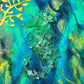 Crushed Glass Seahorse, Underwater Scene Artwork