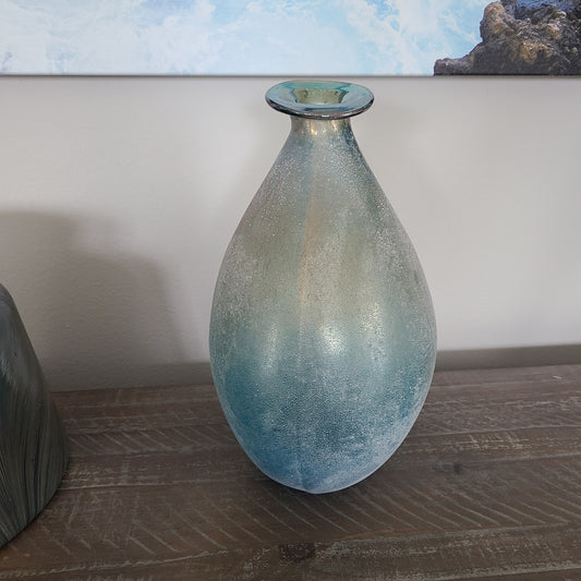 Sea of Dreams Vase, 12 Inches, Turquoise