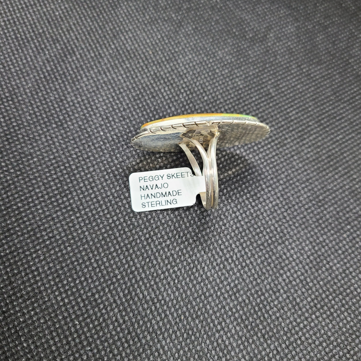 Royston Turquoise Ring, Large Oval, Size 8.5