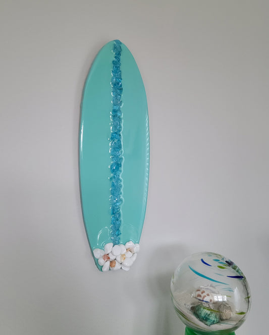 Surf's Up, Resin Surfboard Wall Art, 14 Inches