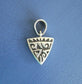 Inlay Reversible Pendant, Triangle Shape, Sterling Silver